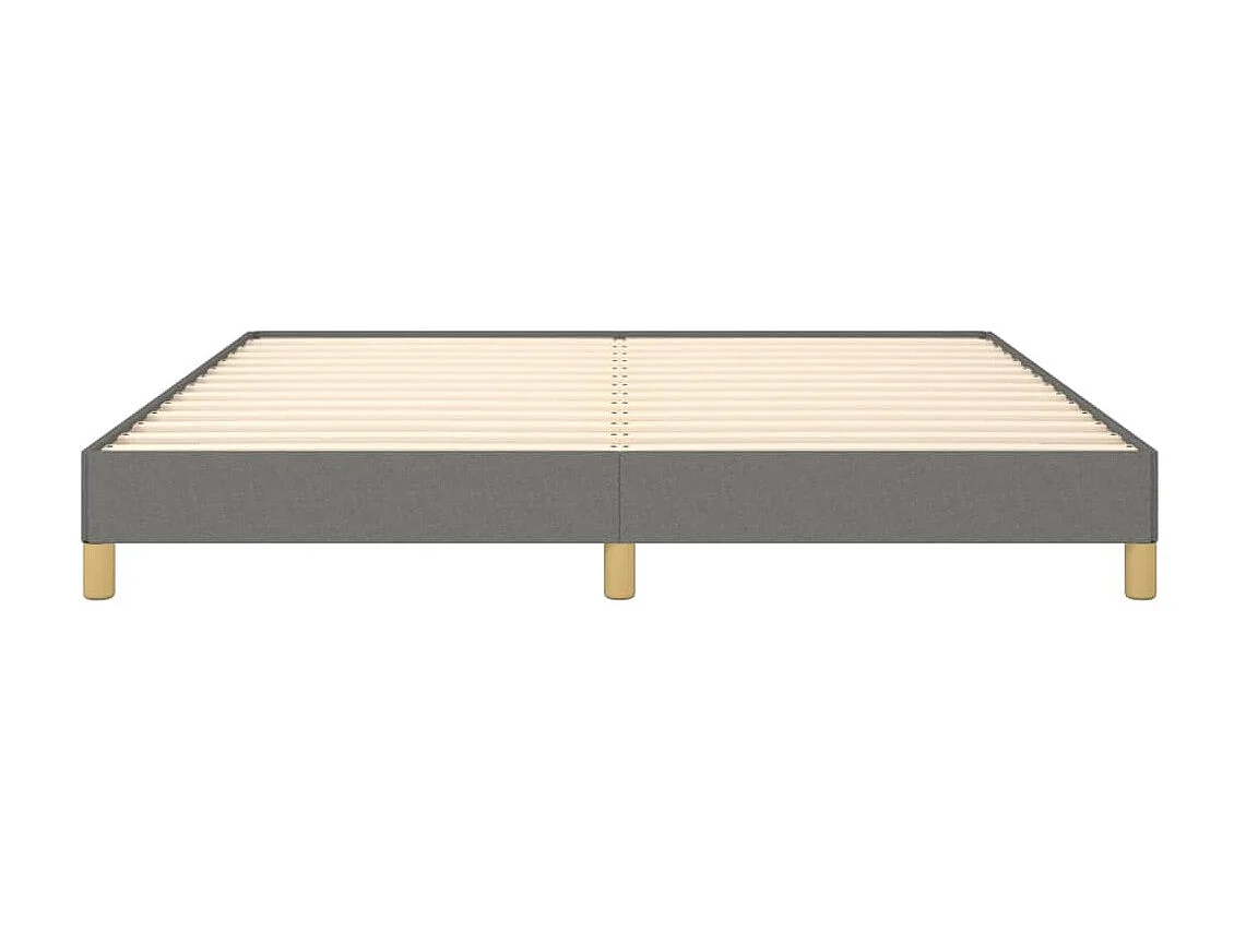 Lit-180x200 cm Gris foncé Tissu EGGB59697