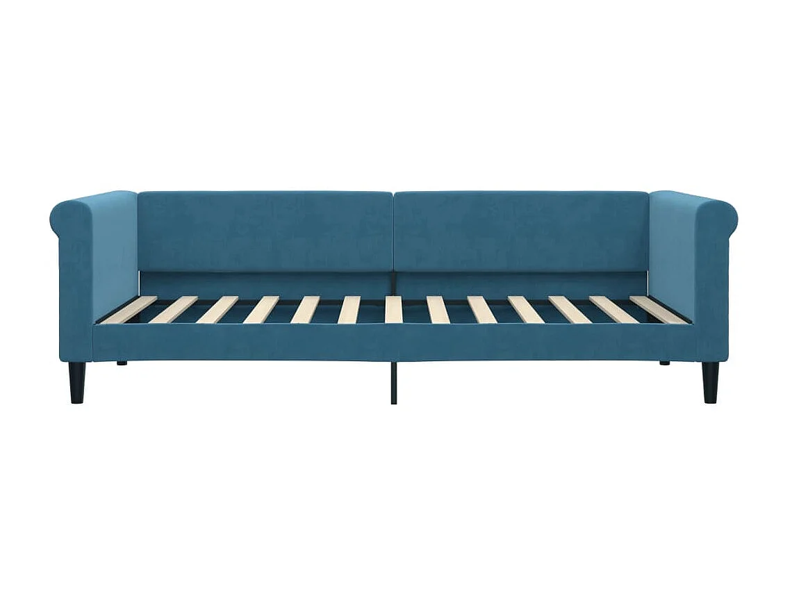 Lit-90x200 cm de repos bleu velours EGGB43011