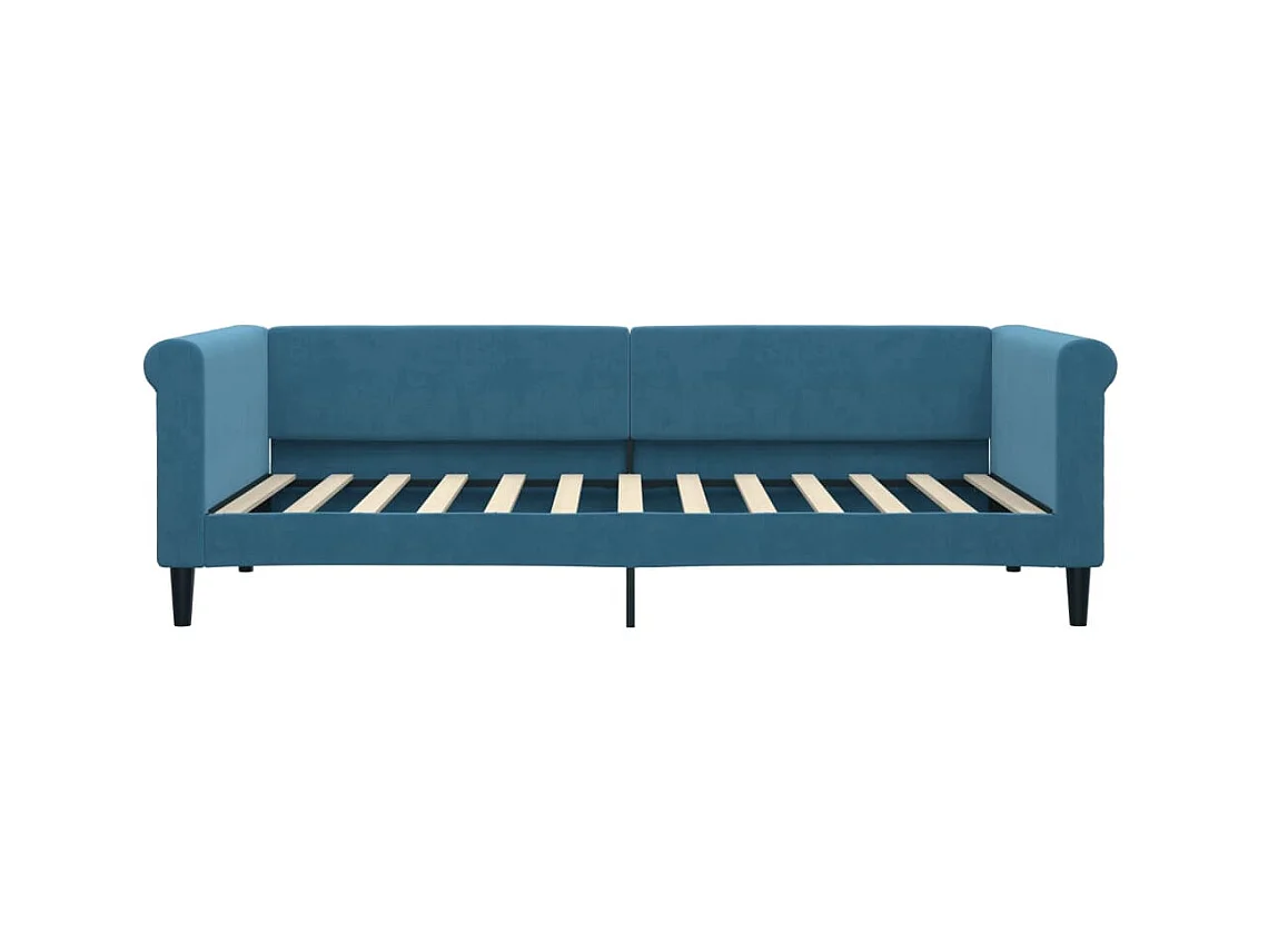 Lit-90x200 cm de repos bleu velours EGGB43011
