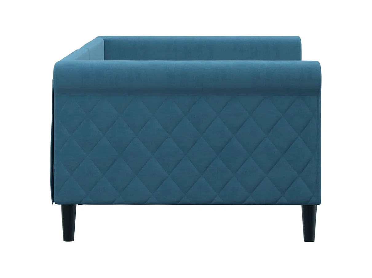Lit-90x200 cm de repos bleu velours EGGB43011