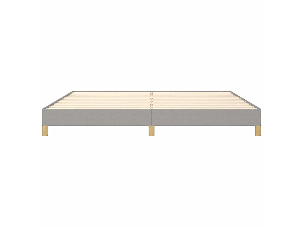 Lit-200x200 cm Gris clair Tissu EGGB35223