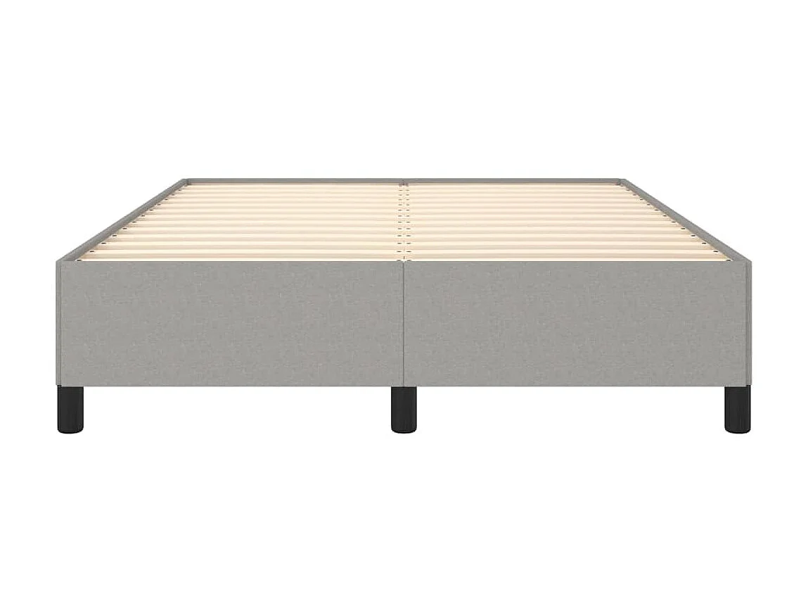 Cama 140x200 cm tecido cinza-claro PT893637