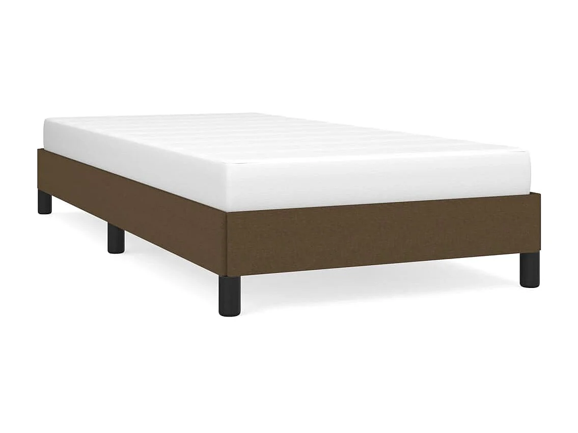 Lit-100x200 cm Marron foncé Tissu EGGB37869