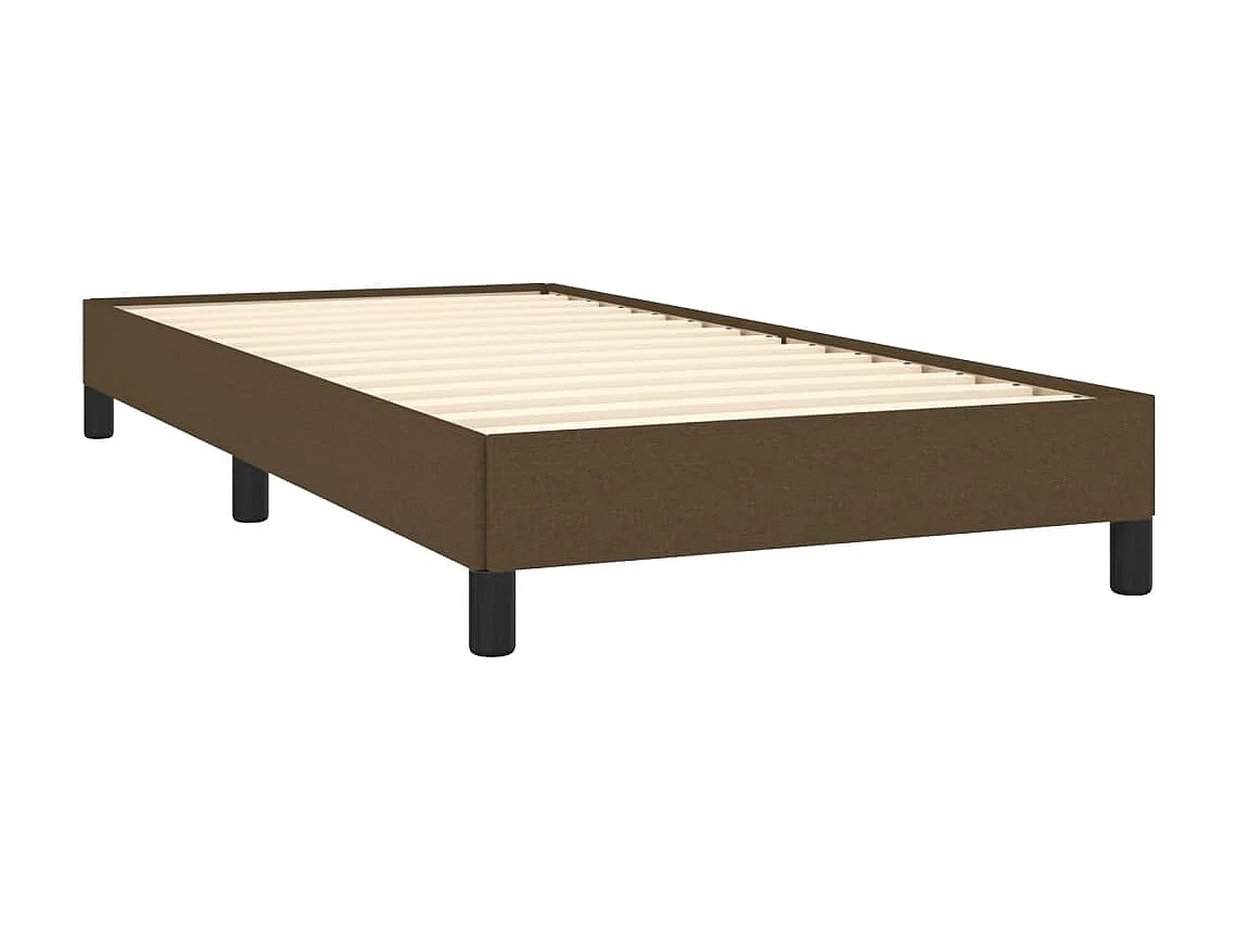 Lit-100x200 cm Marron foncé Tissu EGGB37869