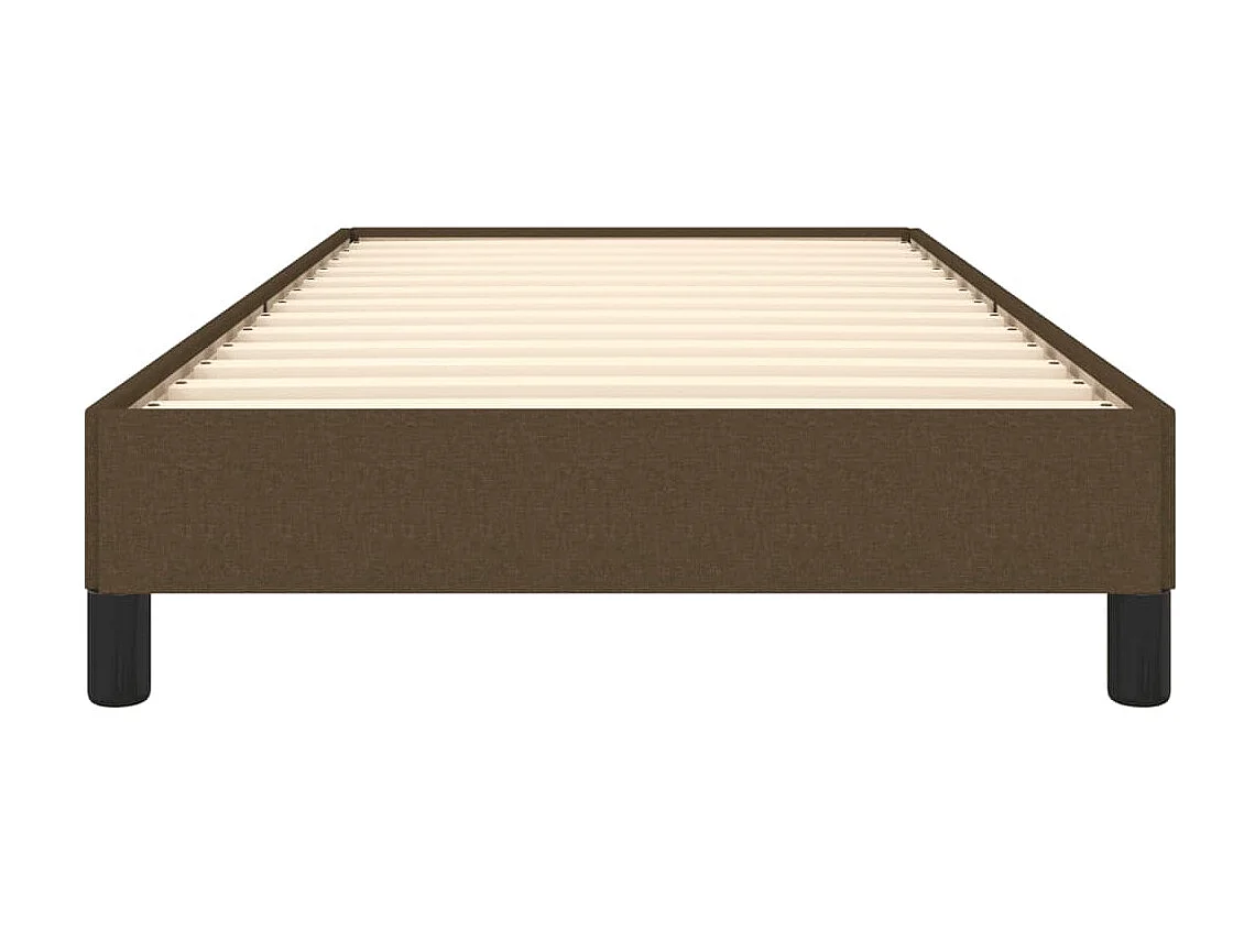 Lit-100x200 cm Marron foncé Tissu EGGB37869