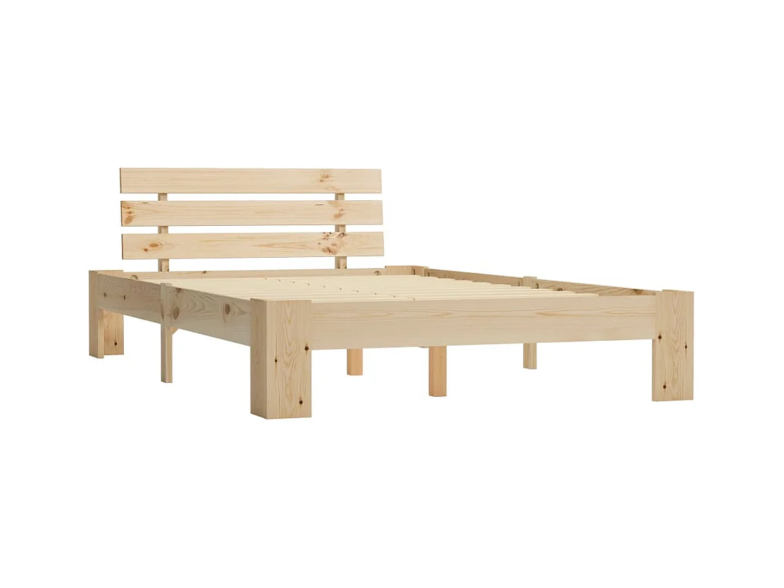 Lit-120x200 cm Bois de pin massif EGGB43759