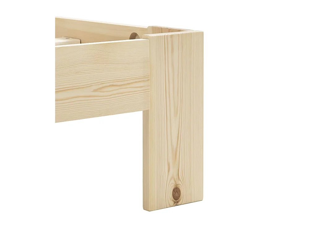 Lit-120x200 cm Bois de pin massif EGGB43759