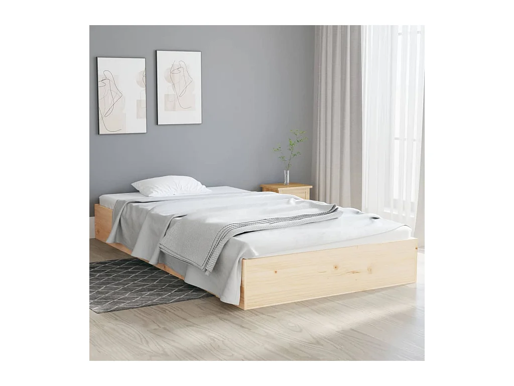 Bedframe massief hout 100x200 cm NL26501