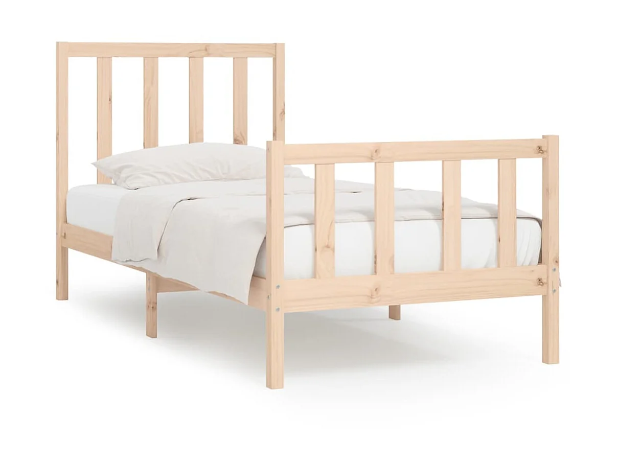 Bedframe massief hout 90x190 cm NL60407