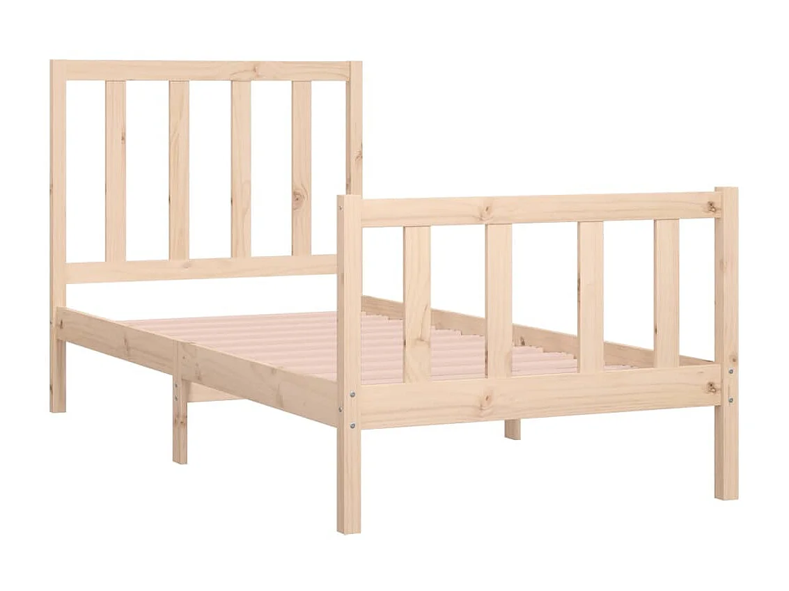 Bedframe massief hout 90x190 cm NL60407