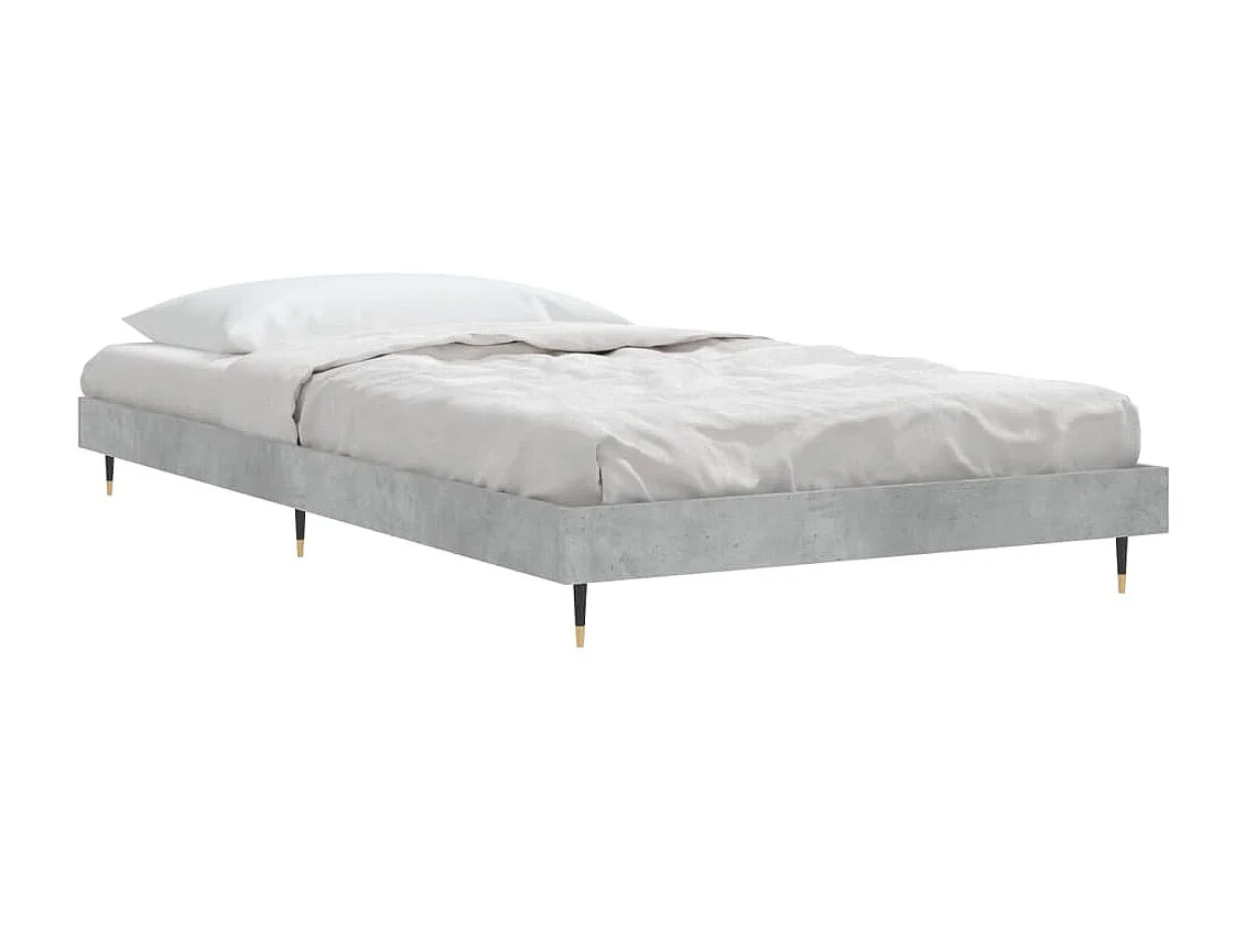 Cama 90x200 cm derivados de madeira cinza sonoma PT969457