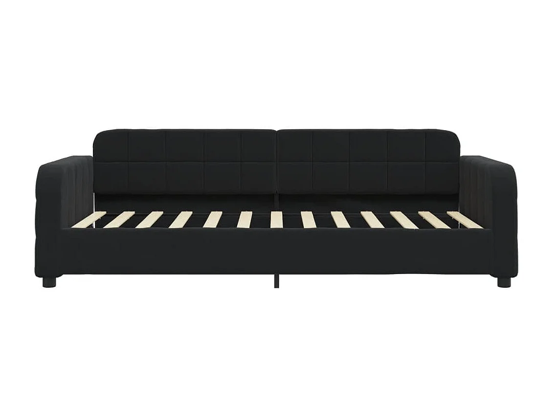 Lit-100x200 cm de repos noir velours EGGB10384