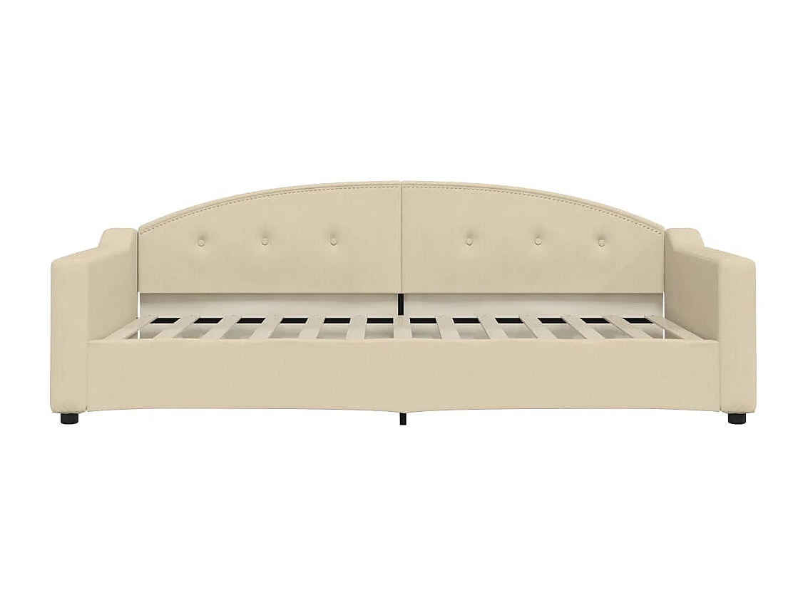 Lit-100x200 cm de repos crème tissu EGGB47295