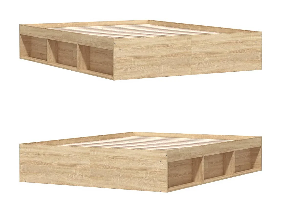 Cama 140x190 cm carvalho sonoma PT418325