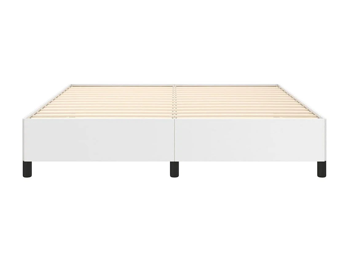 Lit-180x200 cm Blanc Similicuir EGGB32130