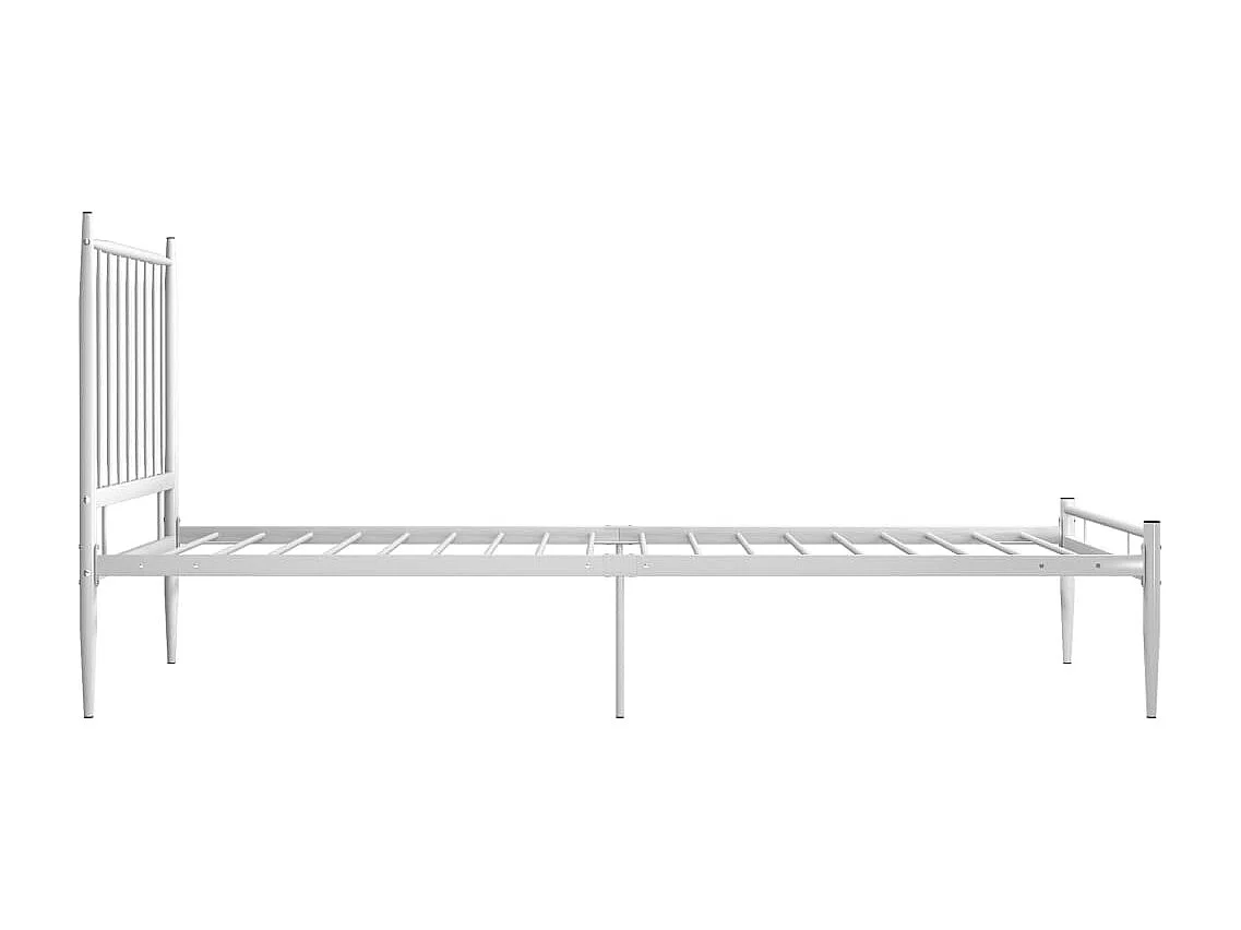 Lit-100x200 cm Blanc Métal EGGB71242