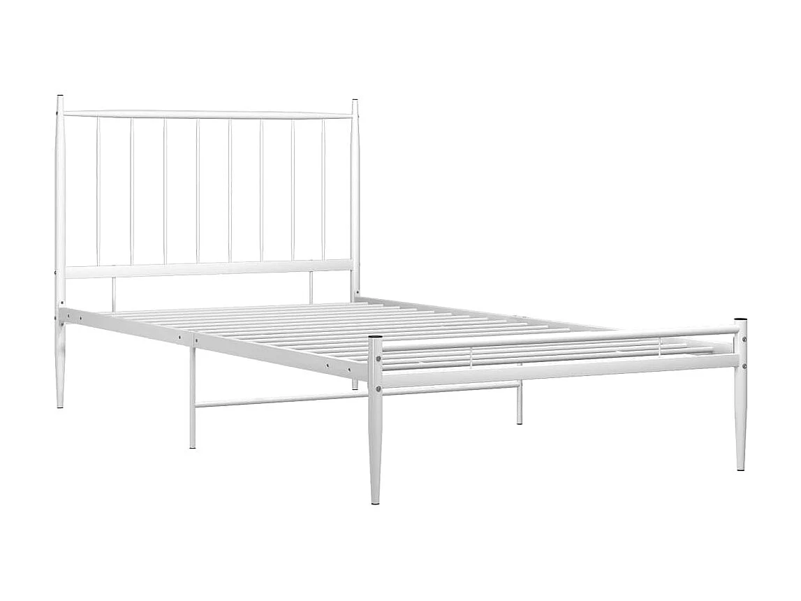 Lit-100x200 cm Blanc Métal EGGB71242