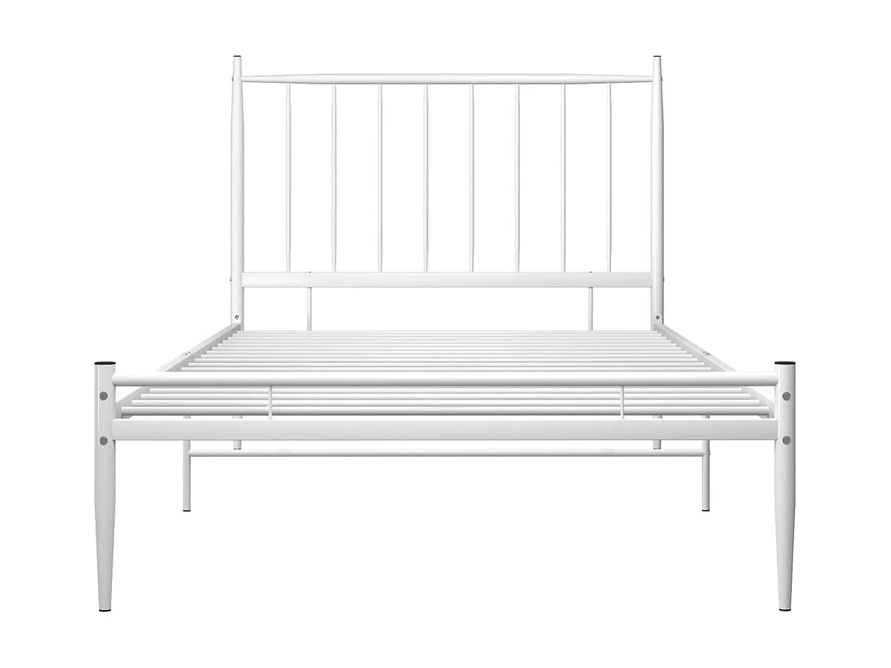 Lit-100x200 cm Blanc Métal EGGB71242