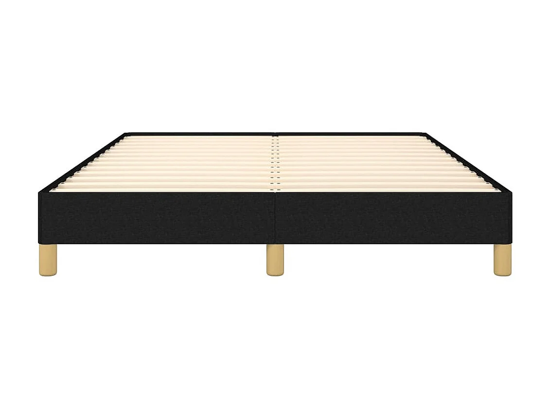 Cama 140x200 cm tecido preto PT531830