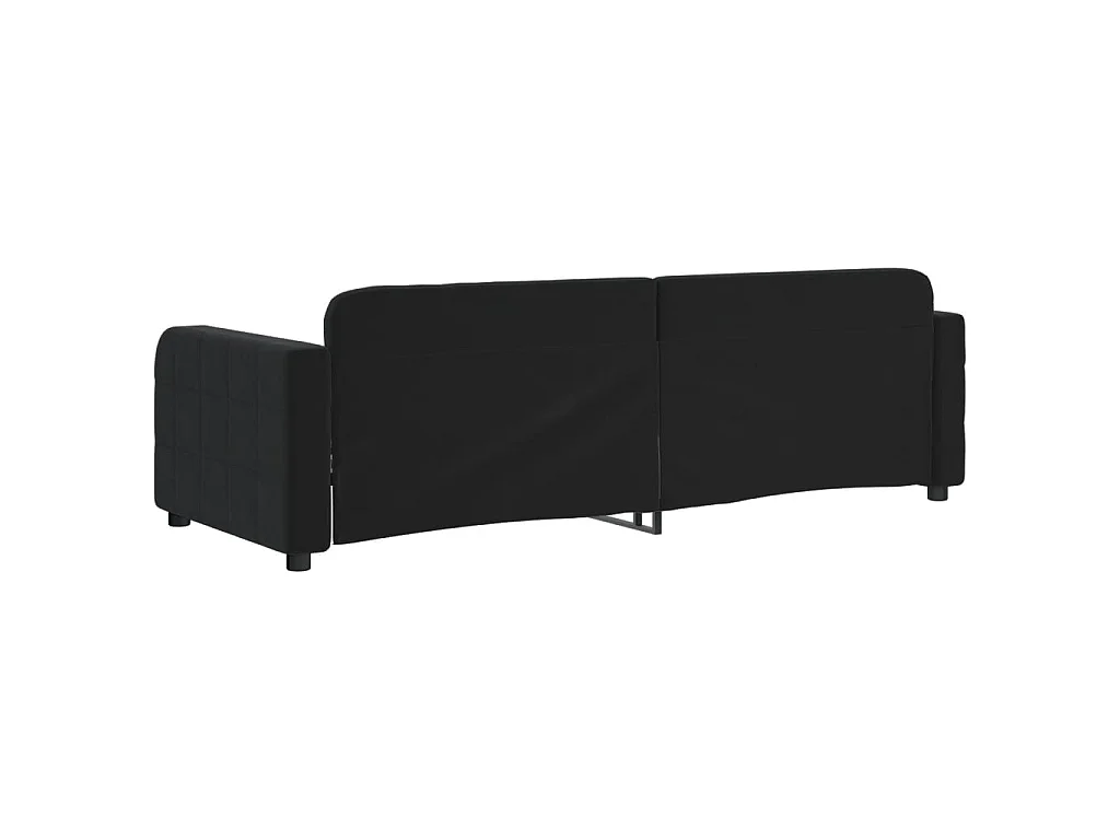 Sofá-cama 80x200 cm veludo preto PT266510