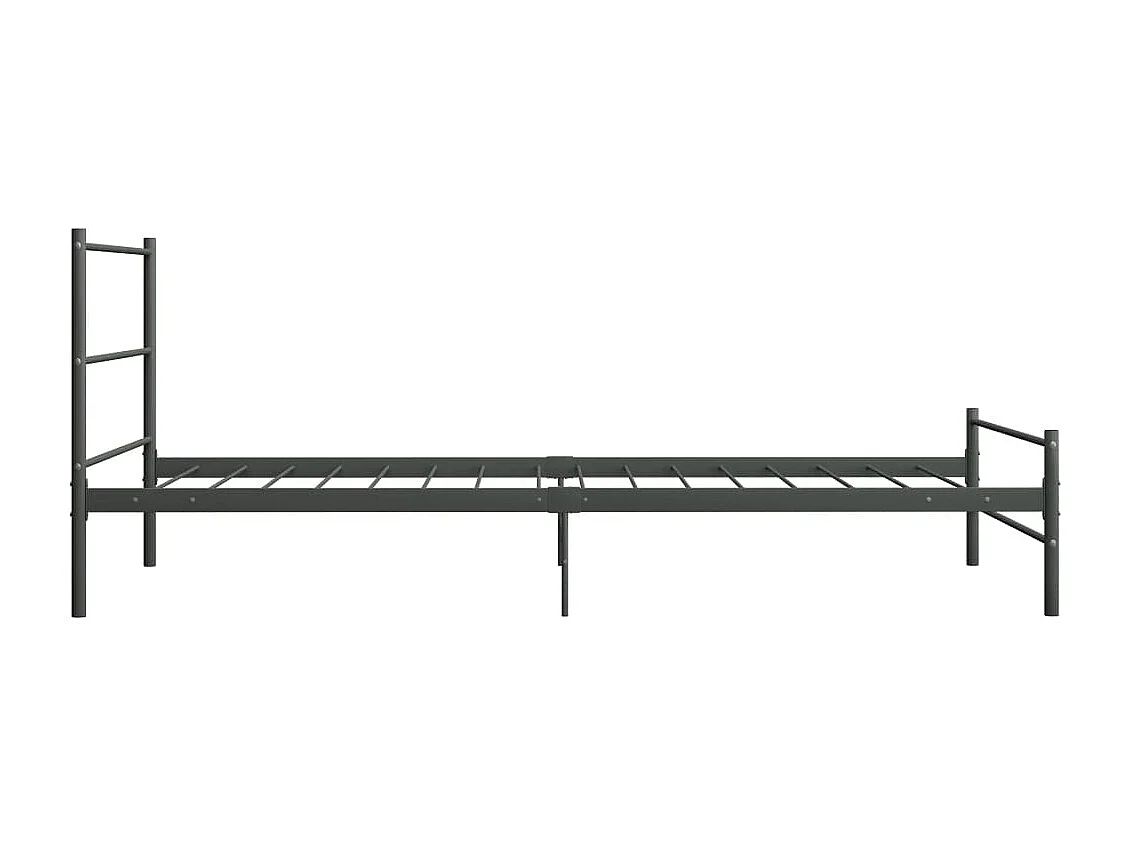 Lit-100x200 cm Gris Métal EGGB46098