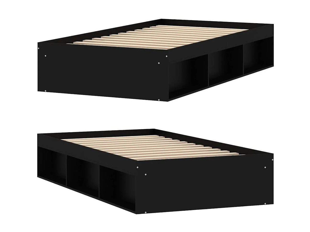 Lit-90x190 cm noir EGGB90522