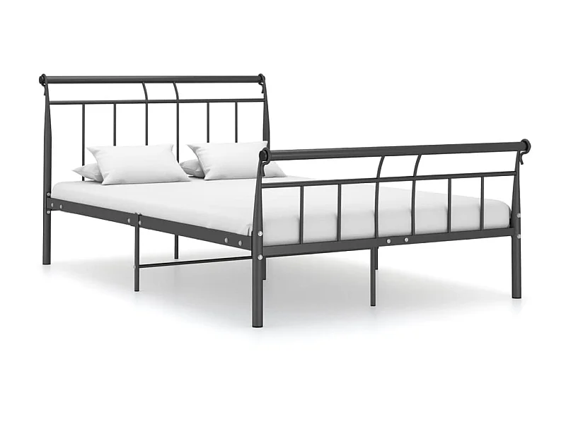 Cama 120x200 cm metal preto PT722520