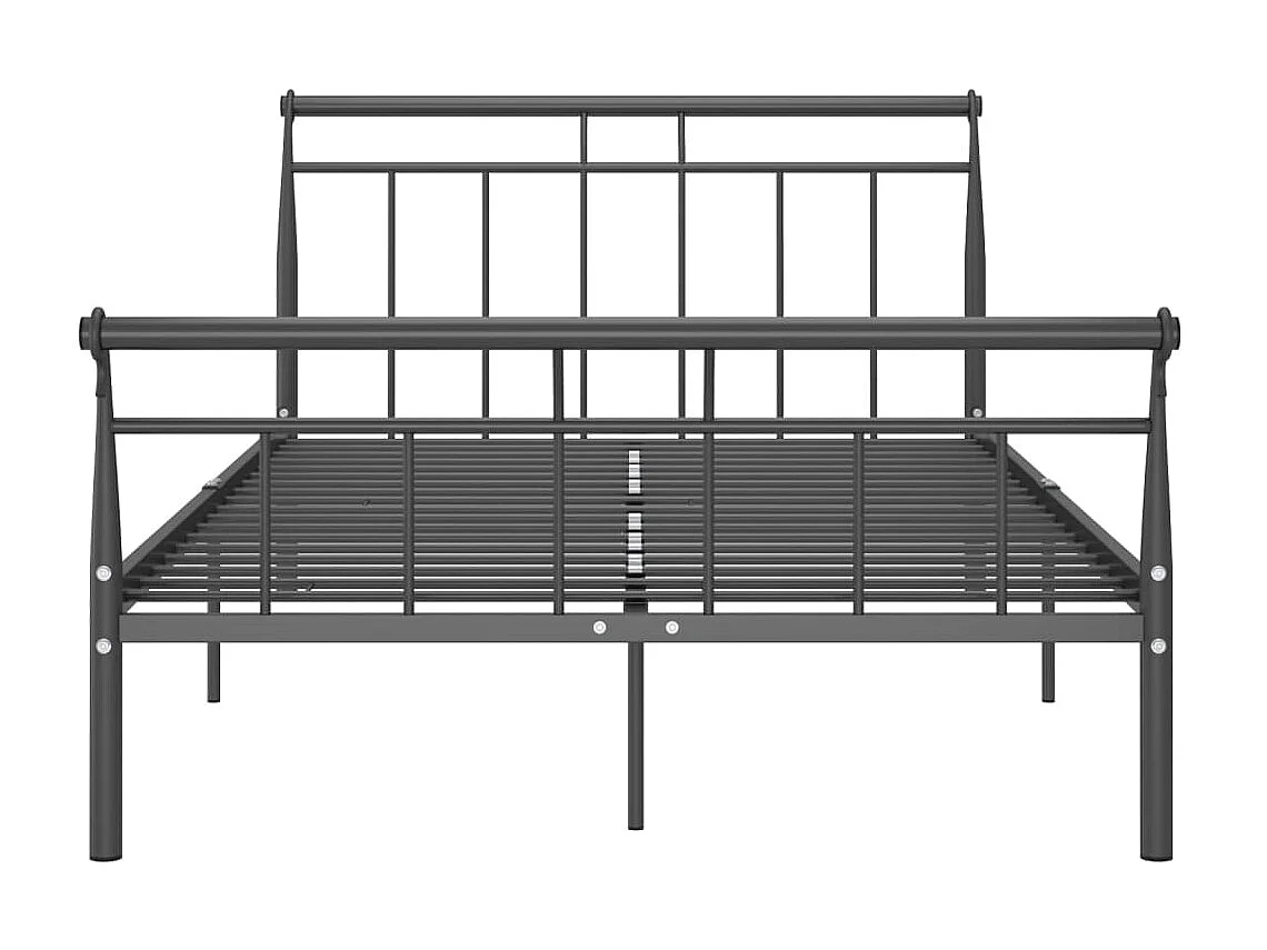 Cama 120x200 cm metal preto PT722520