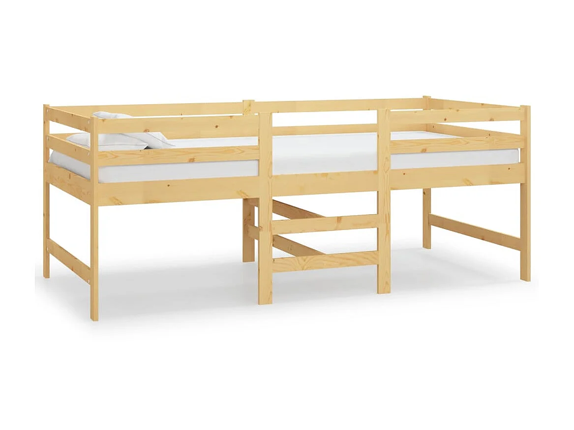 Lit-90x200 cm Bois de pin massif EGGB42674