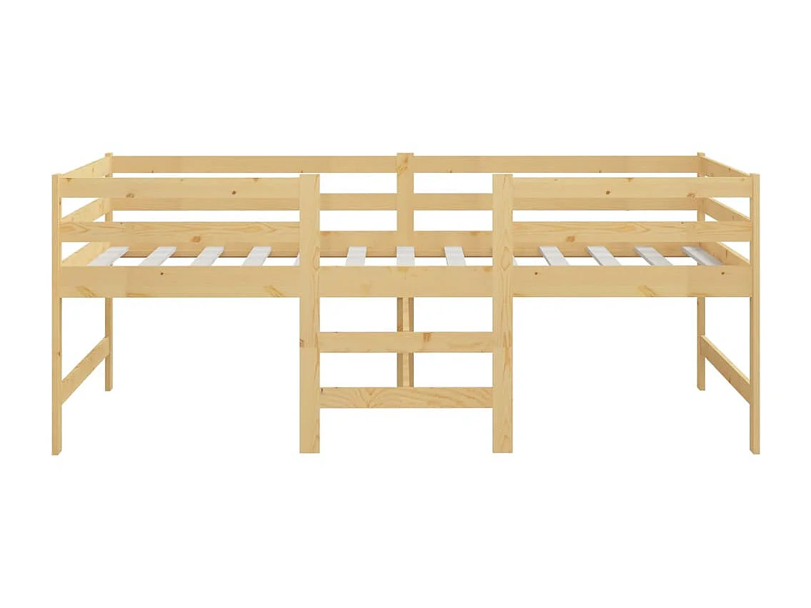 Lit-90x200 cm Bois de pin massif EGGB42674