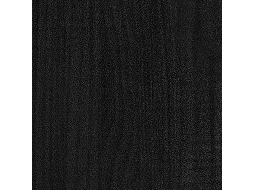 Cama pequena solteiro 75x190 cm pinho maciço preto PT925325