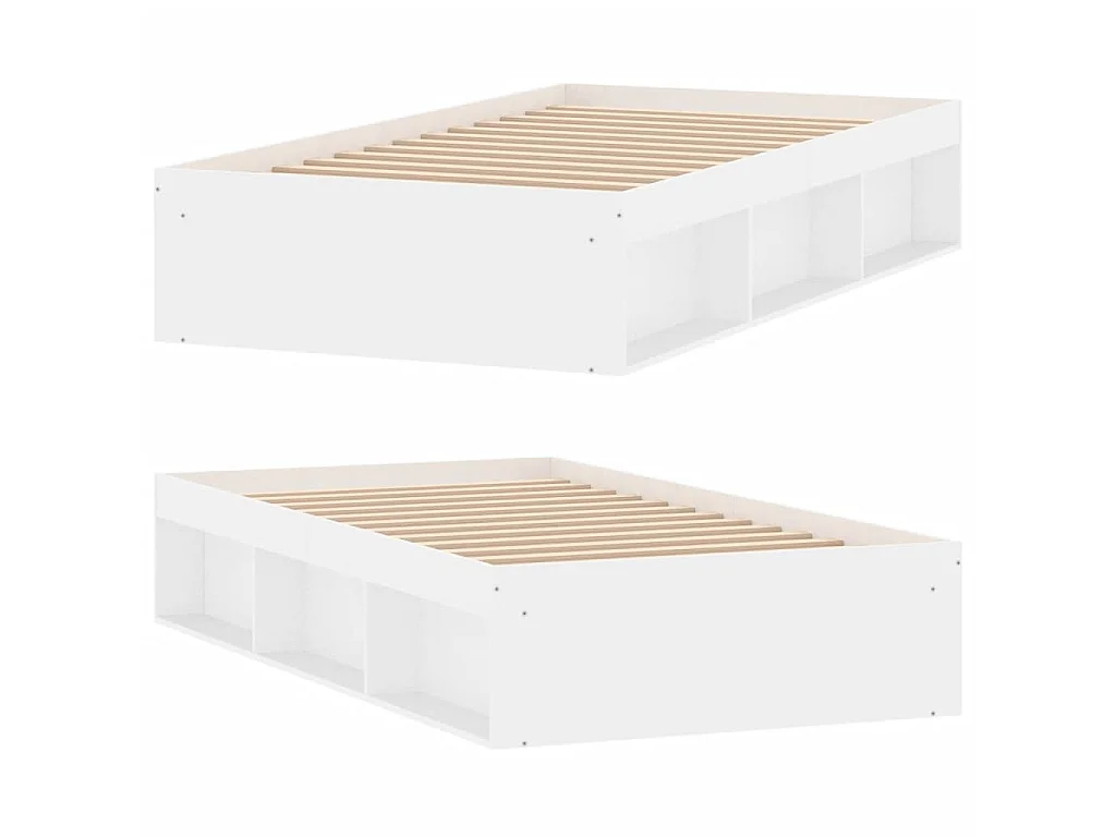 Lit-90x190 cm blanc EGGB50688