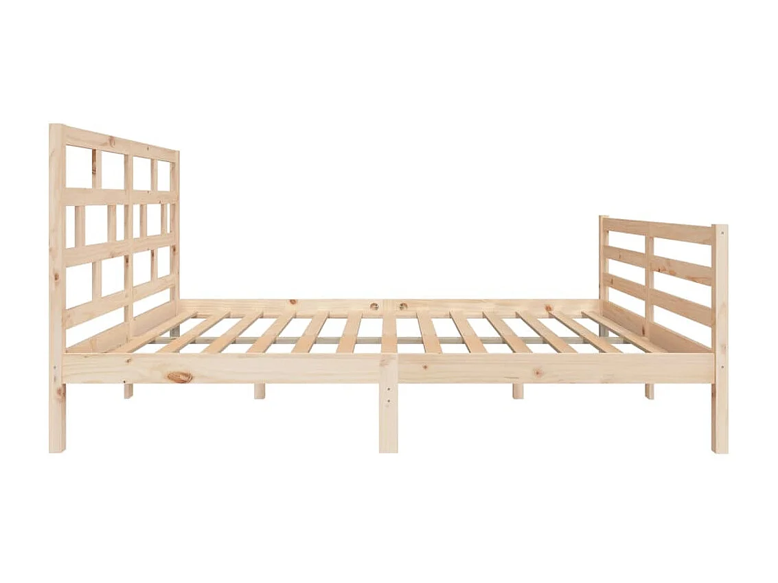 Lit-140x200 cm Bois massif EGGB78941