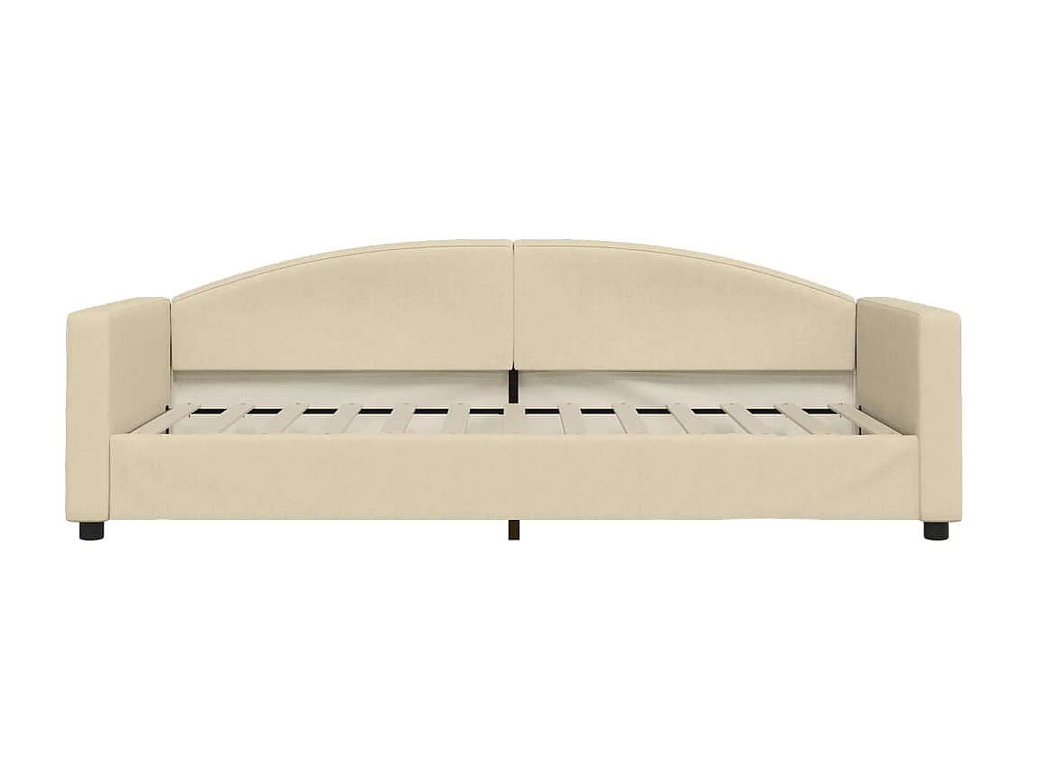 Sofá-cama 90x200 cm tecido cor creme PT122147