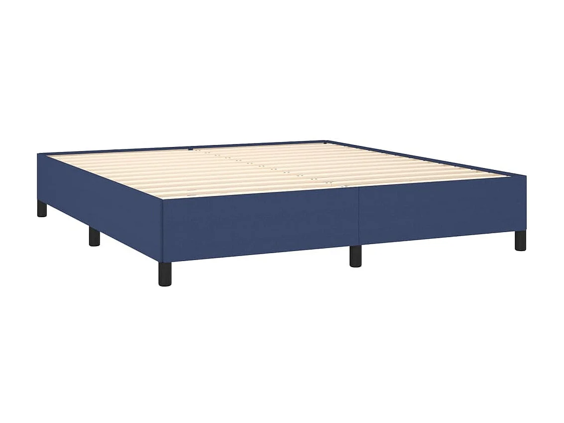 Cama 160x200 cm tecido azul PT905073