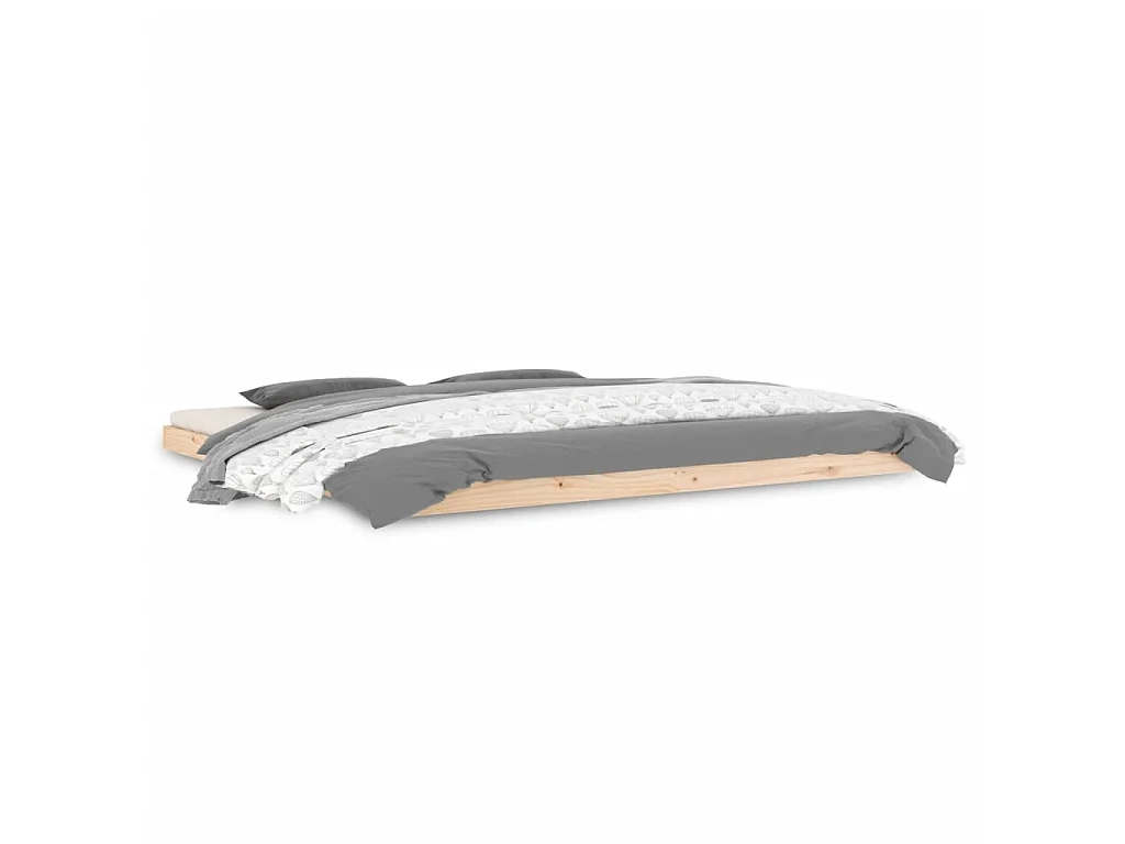 Lit-200x200 cm bois de pin massif EGGB44365