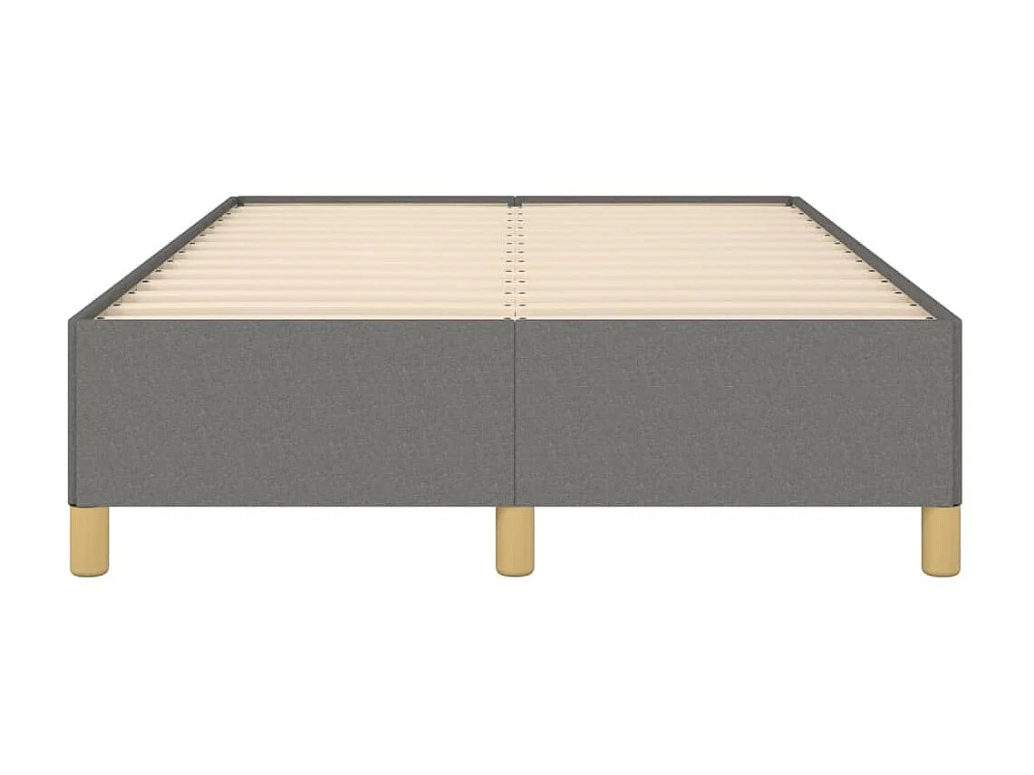 Cama 120x200 cm tecido cinzento-escuro PT215509