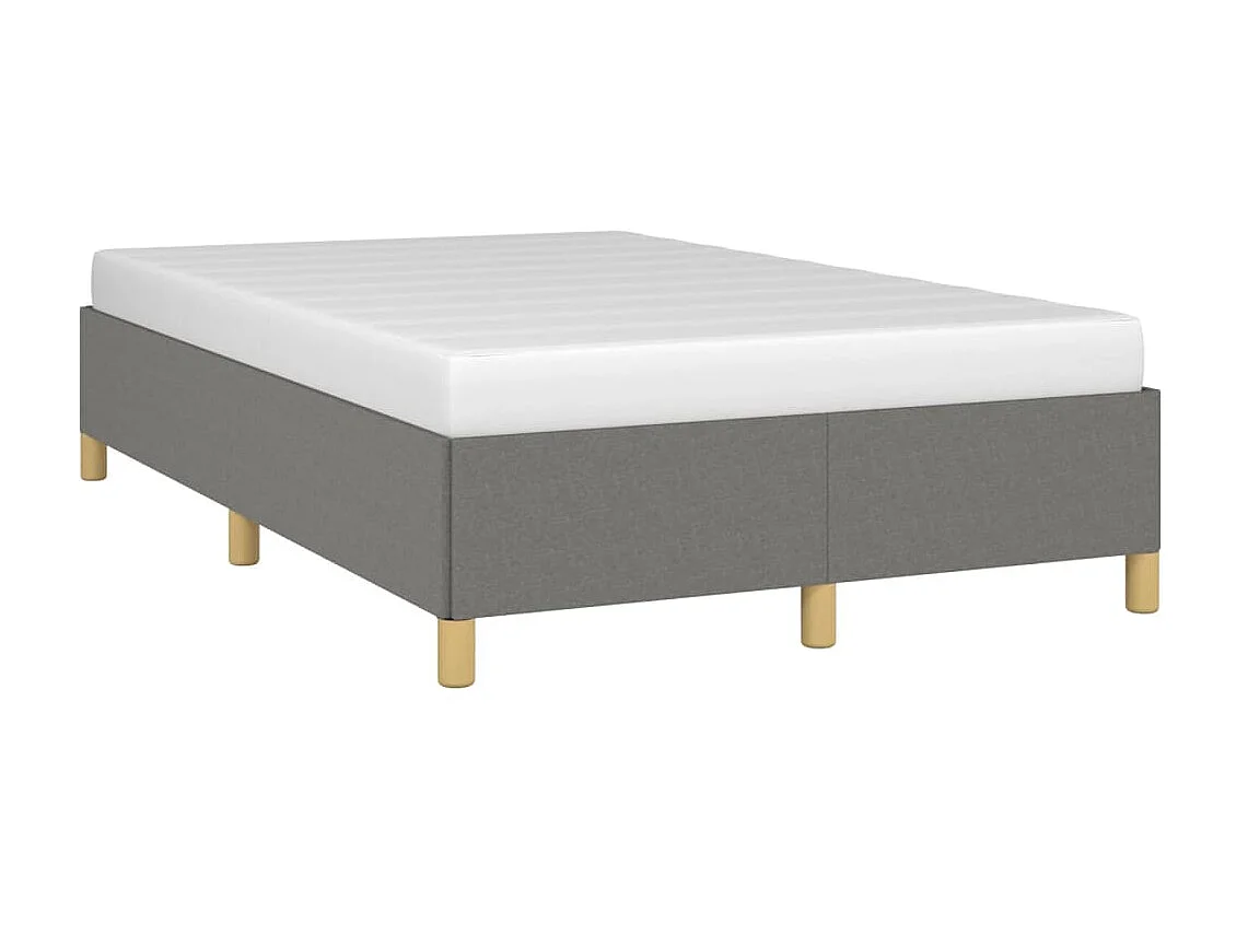 Cama 120x200 cm tecido cinzento-escuro PT215509