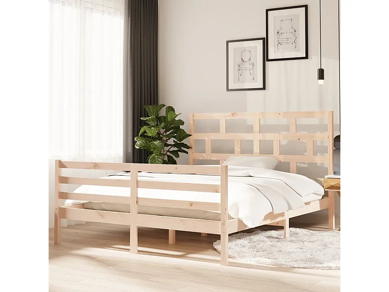 Bedframe massief grenenhout 160x200 cm NL55942