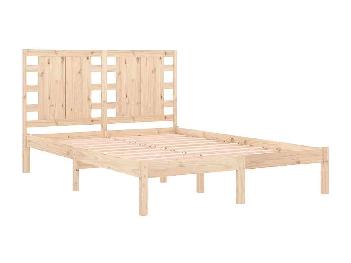 Lit-200x200 cm Bois de pin massif EGGB12240