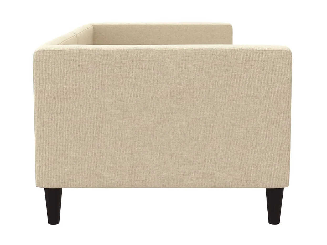 Lit-80x200 cm de repos crème tissu EGGB49219