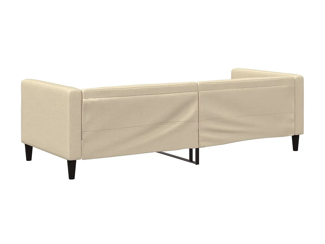 Lit-80x200 cm de repos crème tissu EGGB49219