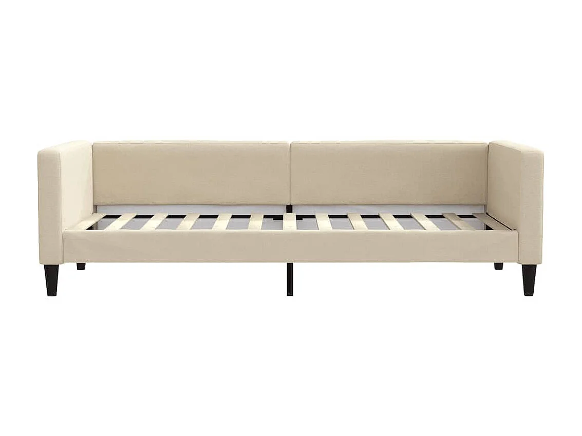 Lit-80x200 cm de repos crème tissu EGGB49219