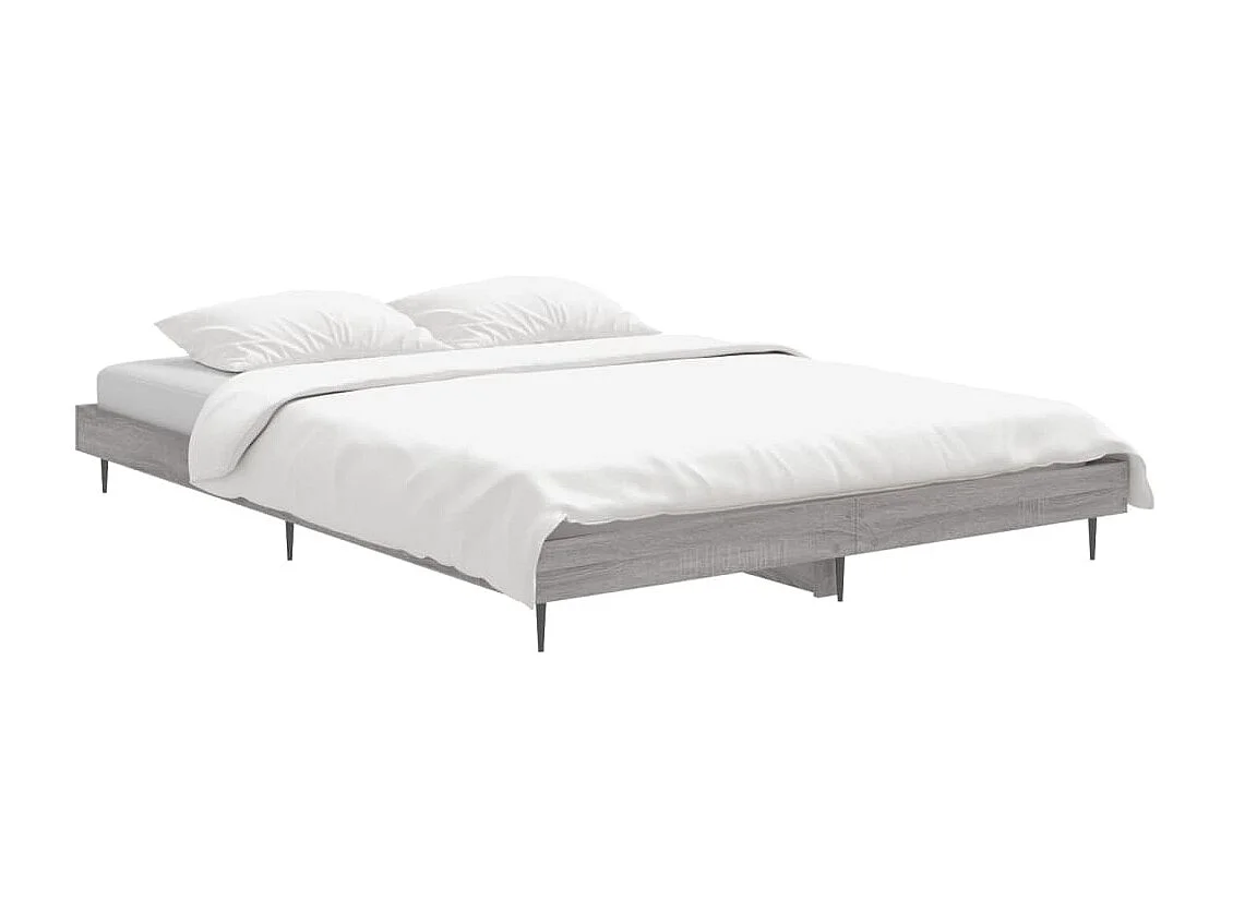 Cama 140x190 cm derivados de madeira cinzento sonoma PT530170