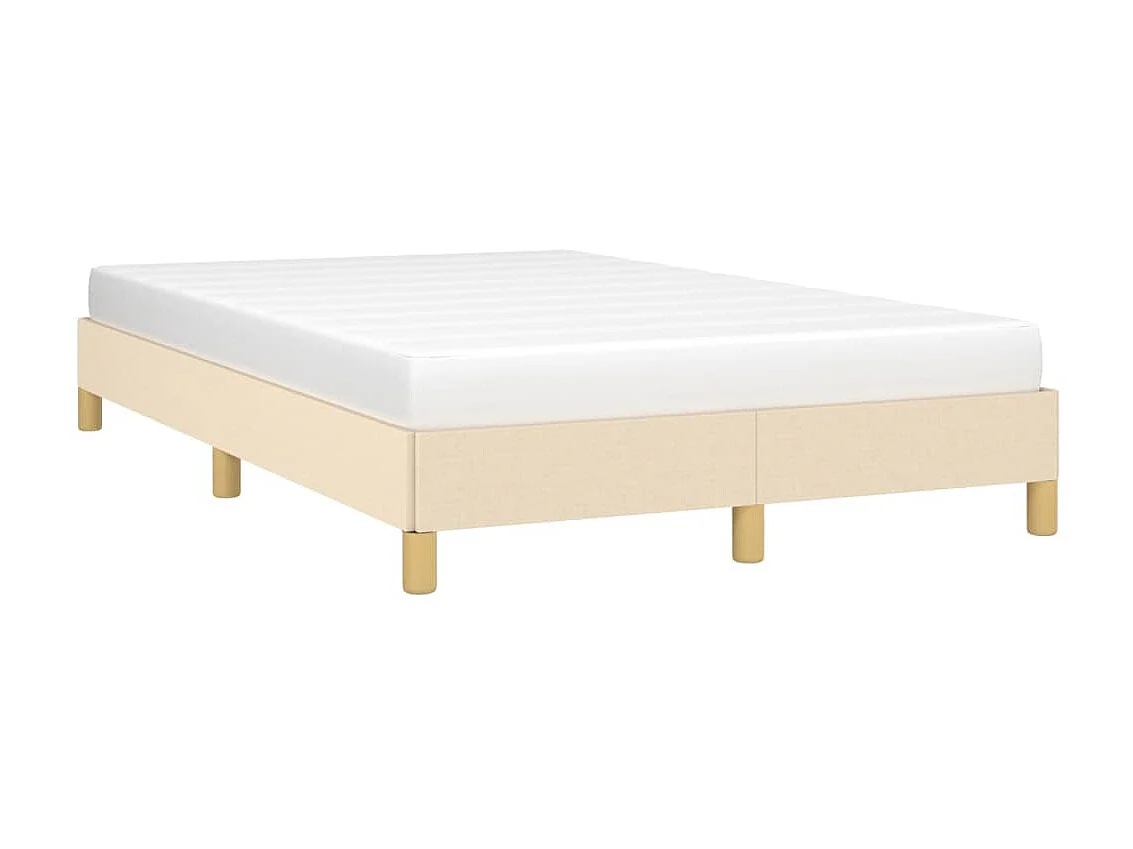 Lit-120x200 cm Crème Tissu EGGB31349