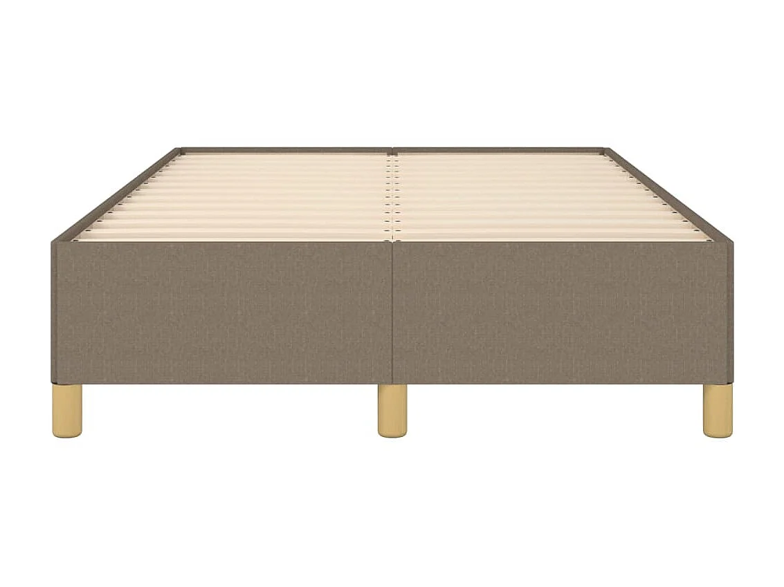 Cama 120x200 cm tecido cinza-acastanhado PT755644