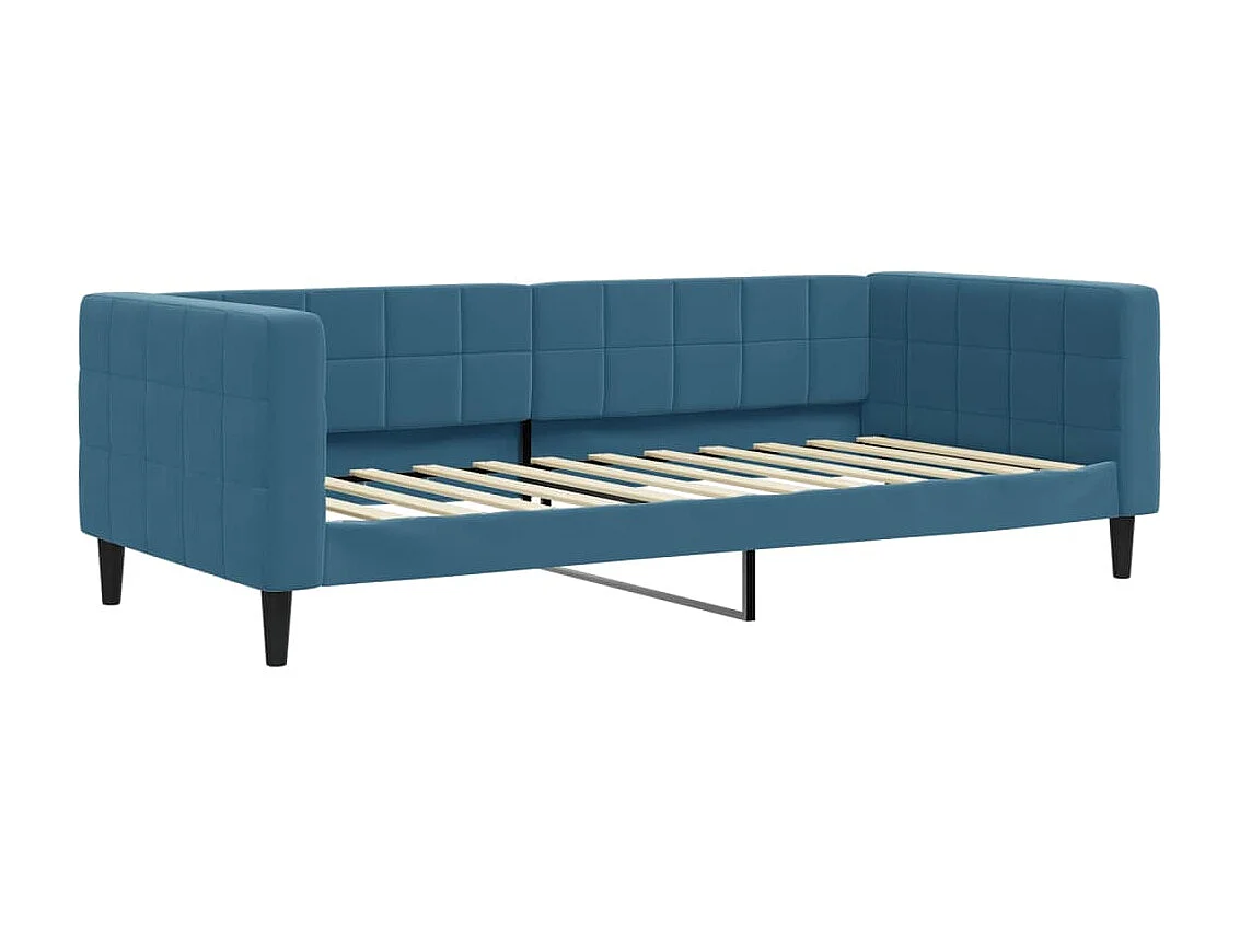 Lit-90x200 cm de repos bleu velours EGGB58124