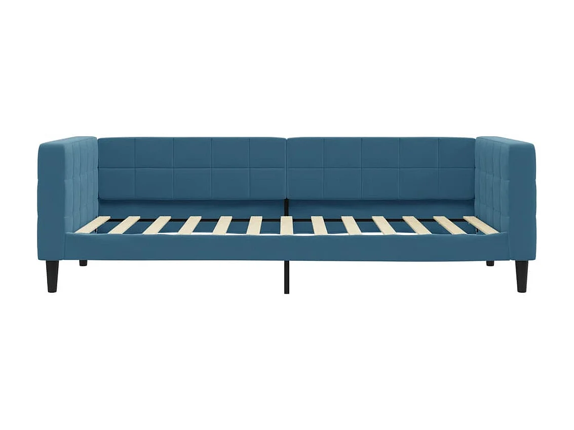Lit-90x200 cm de repos bleu velours EGGB58124