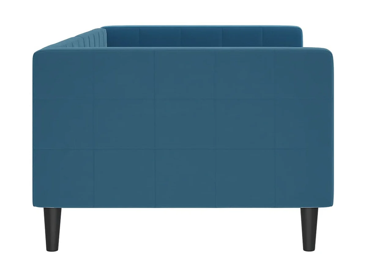 Lit-90x200 cm de repos bleu velours EGGB58124