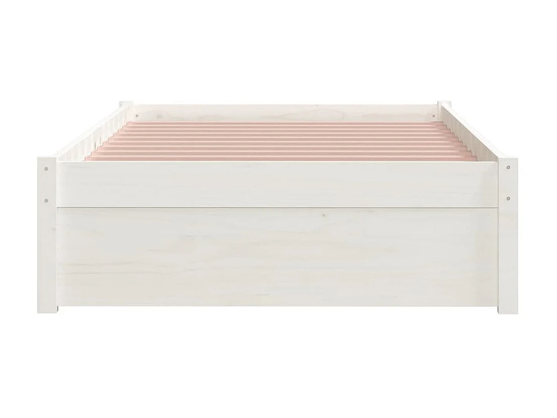 Lit-90x200 cm Blanc Bois massif EGGB49477